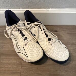 Mizuno Men’s Wave Exceed Tour 5 AC Tennis/Pickleball Shoes White Size 10
